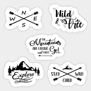 Adventure Sticker Set Pack Sticker